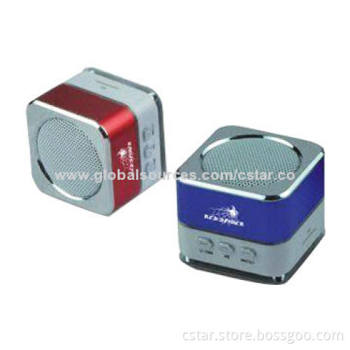Fashionable Mini Speakers with FM Radio Function, Supports TF Cards, High-capacity Li-ion BatteryNew